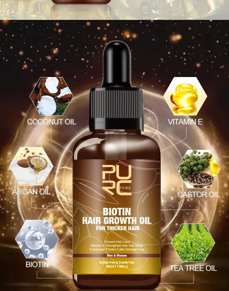 ACEITE BIOTIN PARA EL CFECIMIENTO DEL CABELLO
