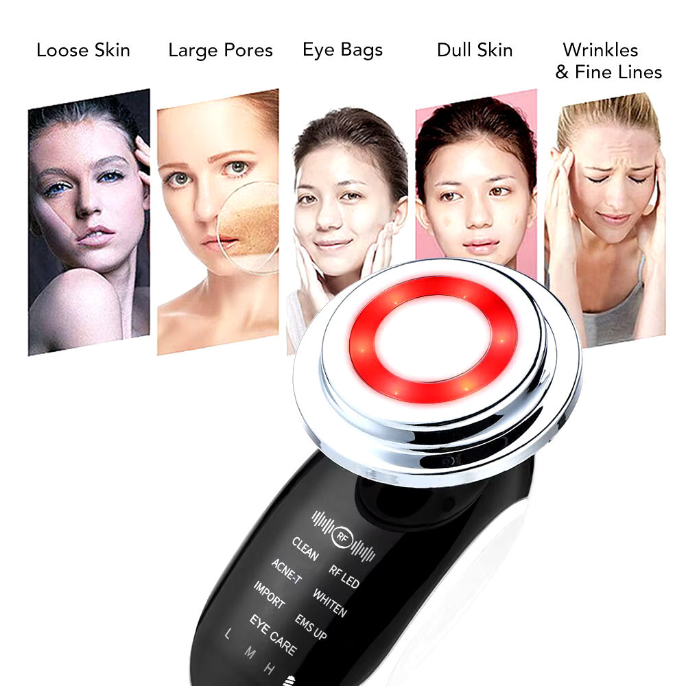 DISPOSITIVO FACIAL EMS RADIOFRECUENCIA 7 EN 1