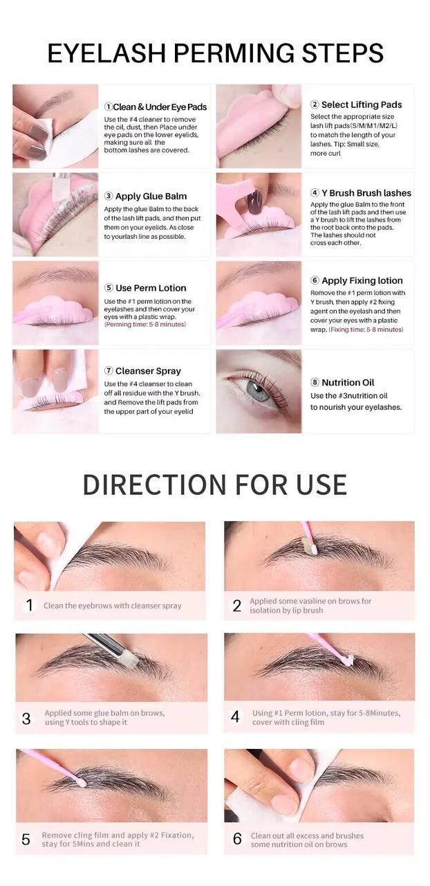 KIT LEVANTAMIENTO PESTAÑAS LAMINADO 3D CEJAS 2N1 ICONSIGN
