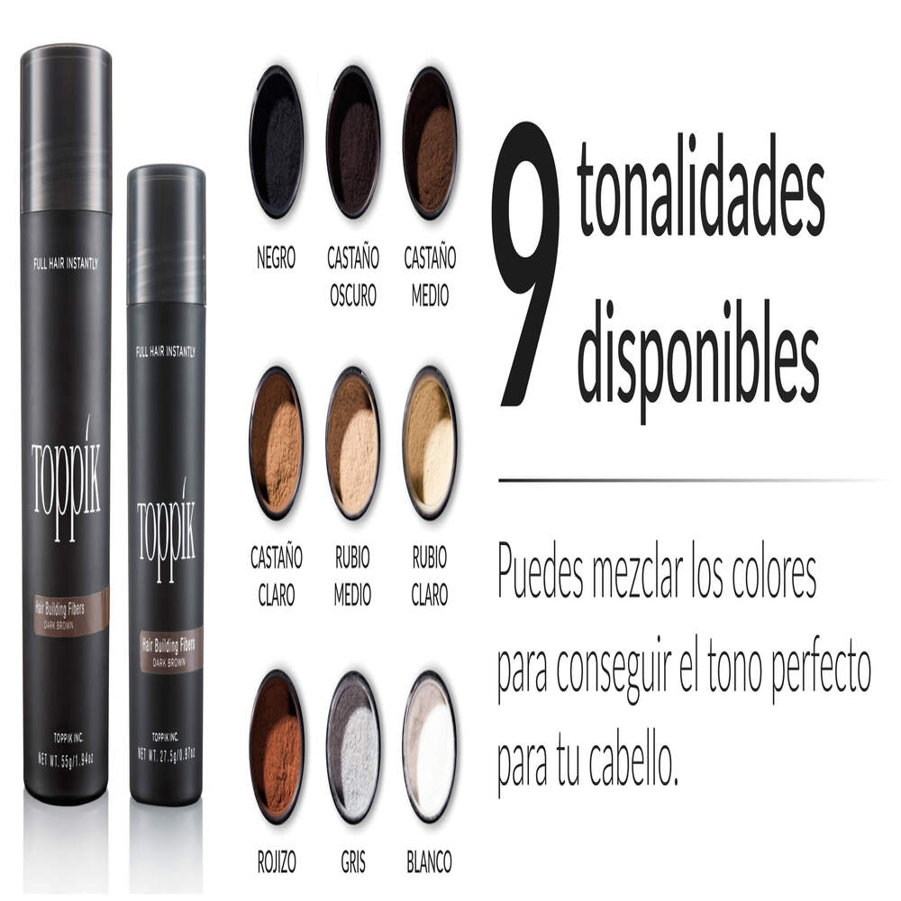 PACK FIBRA CAPILAR TOPPIK 27,5 GR CON APLICADOR Y PEINE