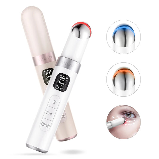 MASAJEADOR OJOS PANTALLA LCD LUZ LED TEMPERATURA VIBRACIÓN