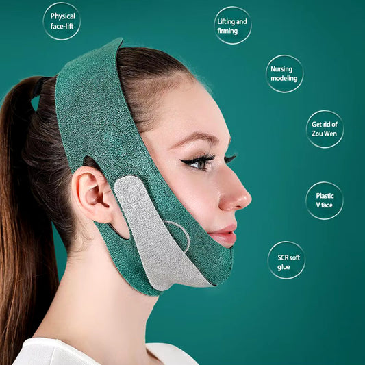 FAJA FACIAL ADELGAZANTE DOBLE AJUSTE MENTONERA PAPADA