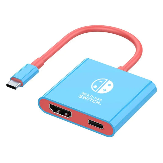 ADAPTADOR NINTENDO SWITCH 4K TIPO C 100W