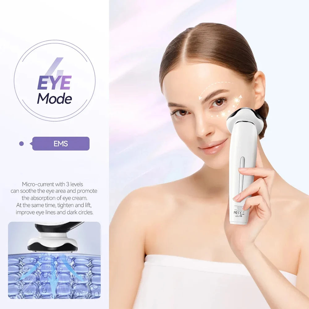MASAJEADOR FACIAL EMS COOL HOT ANLAN SKINCARE PROFESIONAL