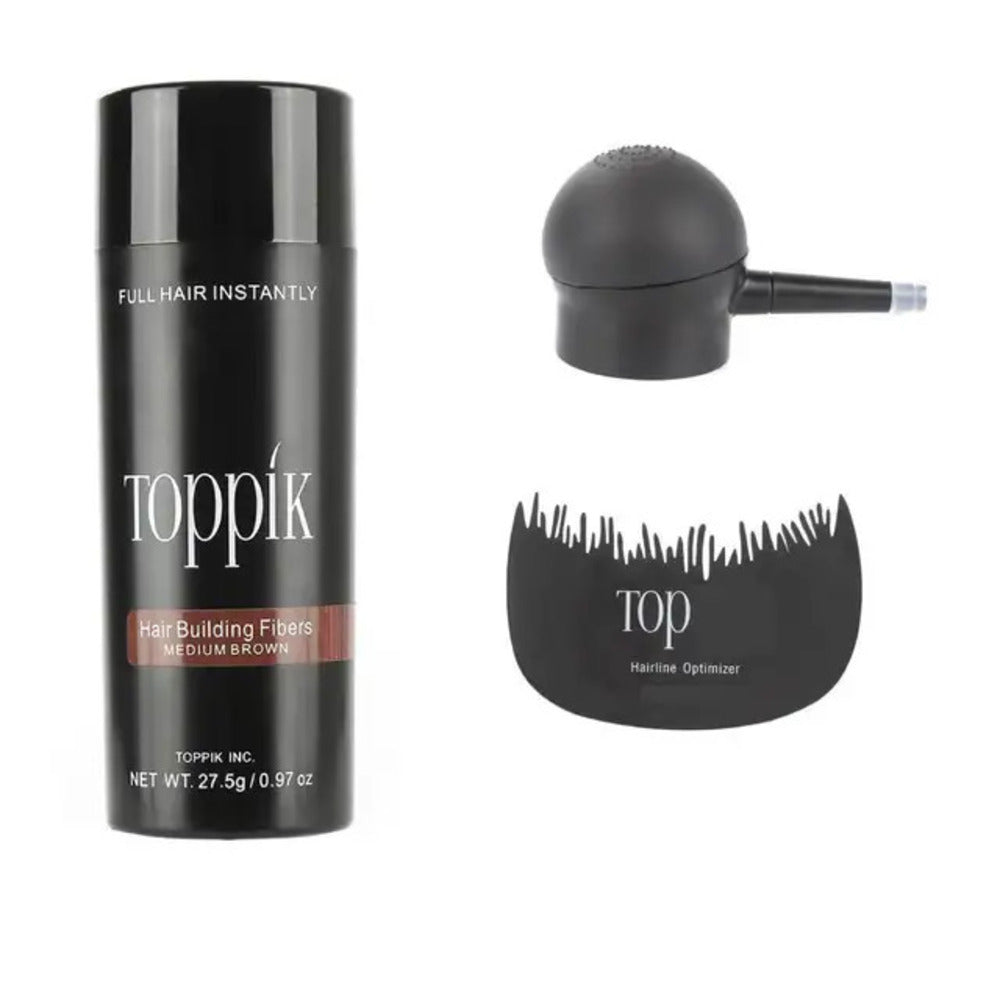 PACK FIBRA CAPILAR TOPPIK 27,5 GR CON APLICADOR Y PEINE