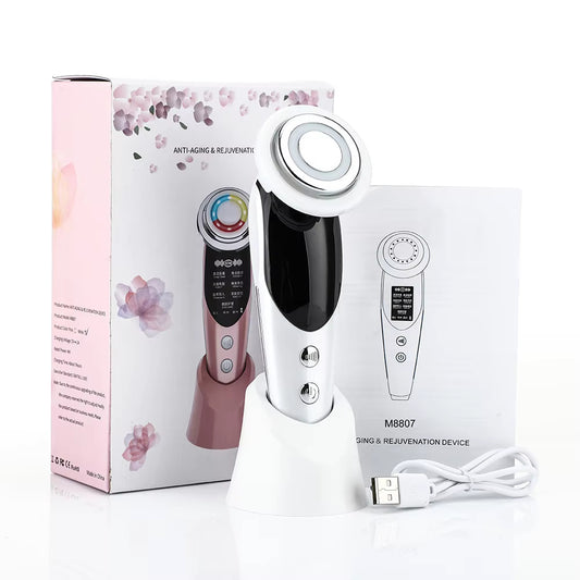 DISPOSITIVO FACIAL EMS RADIOFRECUENCIA 7 EN 1