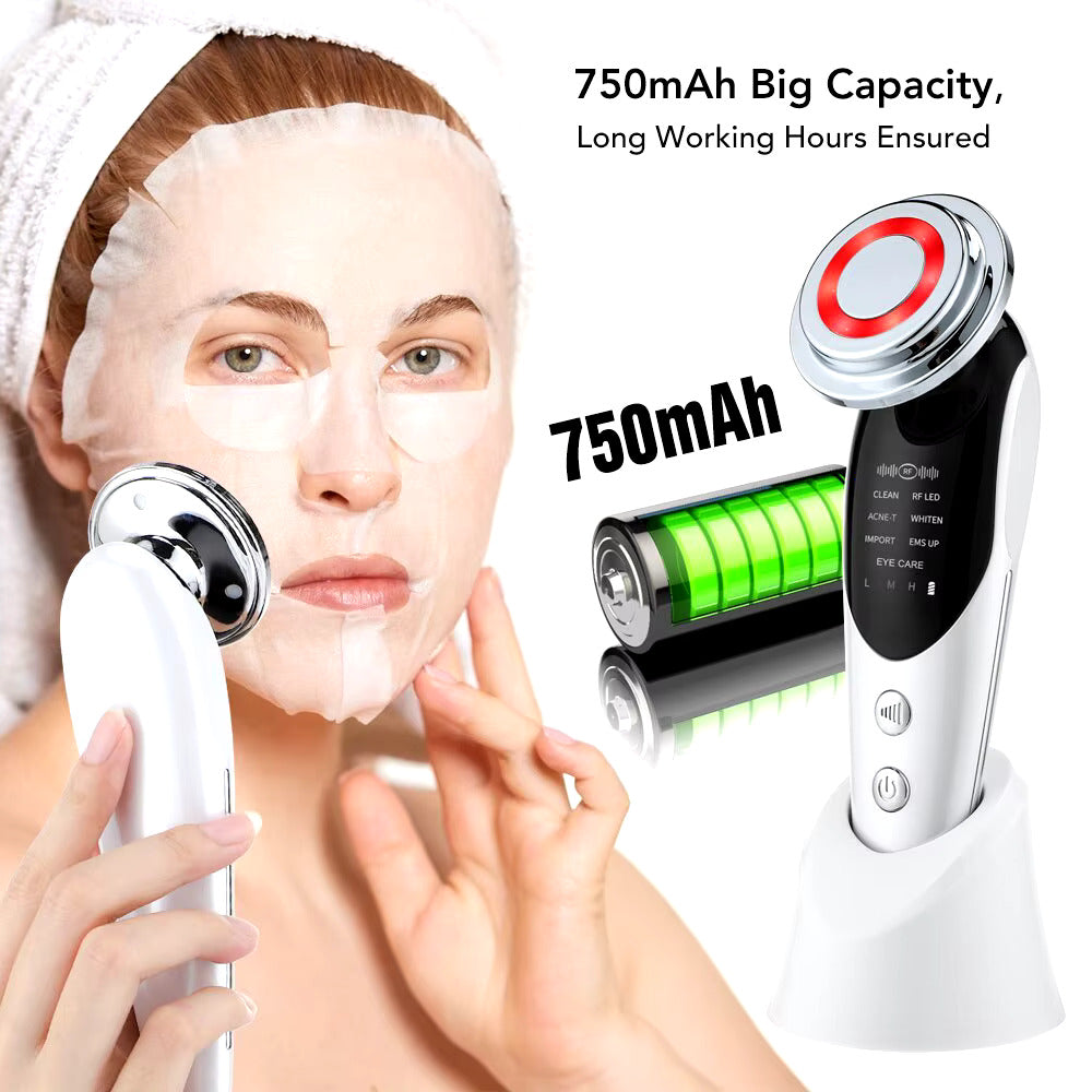 DISPOSITIVO FACIAL EMS RADIOFRECUENCIA 7 EN 1