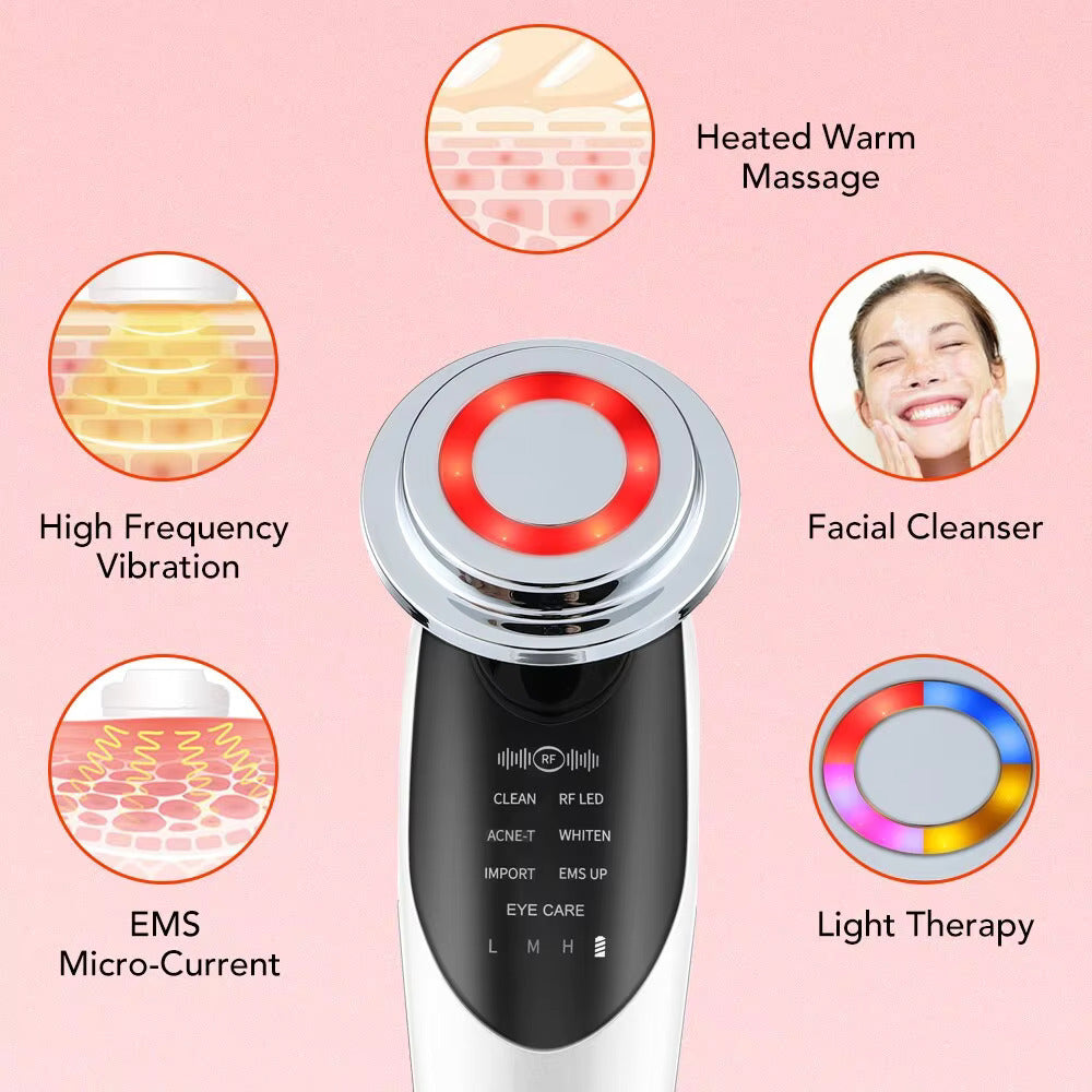 DISPOSITIVO FACIAL EMS RADIOFRECUENCIA 7 EN 1