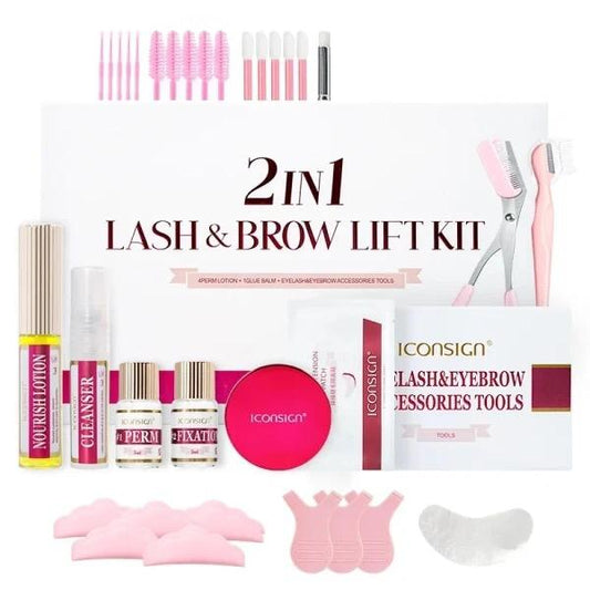 KIT LEVANTAMIENTO PESTAÑAS LAMINADO 3D CEJAS 2N1 ICONSIGN